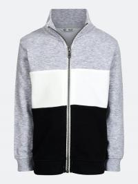 Basic jakke i sweatshirt kvalitet - Hvit
