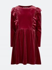 Janny kjole i fløyel - Rød