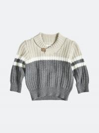 Bo strikket genser - Lys grå