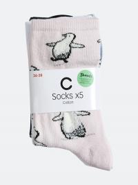5-pk Eline sokker - Grå
