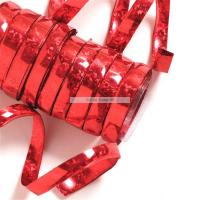 Serpentiner - 10 ruller med Holografiske Streamere - Rød