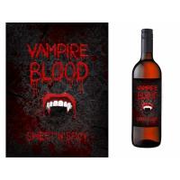 Etiketter til Halloweenflasker - Vampire Blood - 10 stk