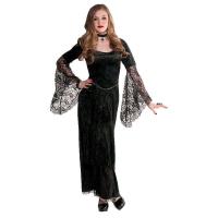 Gotisk Vampyrkostyme Jente - Halloween - 10 - 12 år