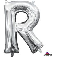 Folieballong - R - Sølv - 22 x 33cm