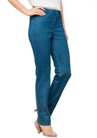 Høyelastisk jeans med trendy vask