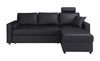 Wells Sovesofa - Svart - Skinn