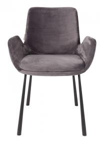 Zuiver - Brit Spisebordsstol m/armlen - Mørk grå