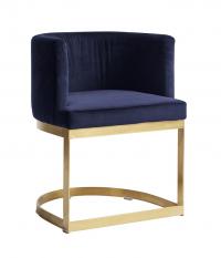 Nordal - Lounge Spisebordsstol - Blå velour