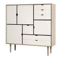 Andersen Furniture - S3 Høyskjenk - Eik hvitolje - Hvit
