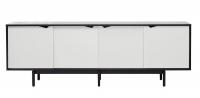 Andersen Furniture - S1 Skjenk - Sort lakk - hvite 