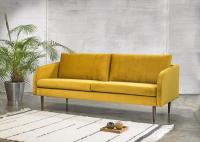 Kragelund Furniture - Hugo 3 seters. Sofa - Gul velur