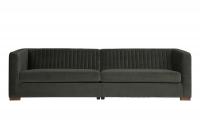 Nouveau Sofa XL i velur - Mørk grå