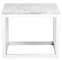 Sydney Sofabord - Hvid marmor - 60x60