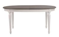 Viktoria Ovalt Spisebord - Hvid/grå - 160x105