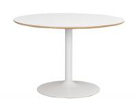 Fusion Spisebord rund, hvid højtrykslaminat, hvid, Ø115