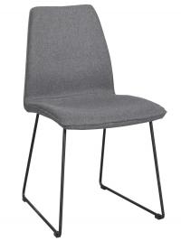 Fairbanks Spisebordsstol m. polster - Mørk grå/Sort