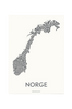 Poster Norge 50x70 cm