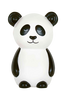 Nattlampe Panda Svart/hvit