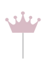 Vegglampe Crown Rosa