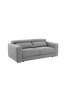 Sofa 3-seter SINGAPORE lys grått stoff