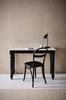 DJUPVIK skrivebord 50x120 cm Svart trä/vit marmor
