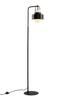 GLASON gulvlampe Matt svart/klarglas