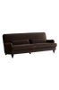 RIVERDALE sofa 3 seter Mørk brun