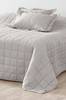 MATILDA sengeteppe dobbeltseng 260x260 cm Hvit/lys grå
