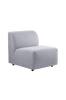 BONN sofamodul - med rygg Lys grå