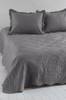 LINN sengeteppe - dobbeltseng 260x260 cm Mørk grå