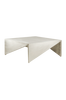 VENTURA sofabord 117x117 cm Sølv