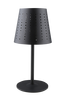 Utendørslampe Alvar Sol/USB, 43 cm Svart