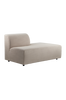 BONN sofamodul - med rygg venstre Beige