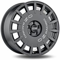 OZ Rally Racing Dark Graphite Silver Lettering 7x17 4/108 ET18 B75