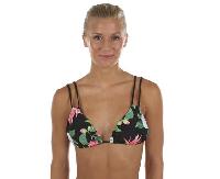 Tropical Double Strap Triangle Bikini Top