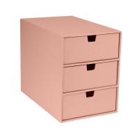 Bigso Box of Sweden Ingrid 3 Drawer Chest Dusty Pink One Size