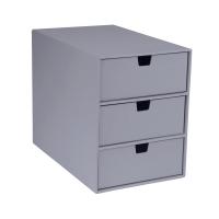 Bigso Box of Sweden Ingrid 3 Drawer Chest Dusty Blue One Size