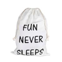 JOX Storage Oppbevaringspose Fun never sleeps Off White One Size