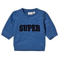 Name It Baby Langermet Sweatshirt Blå Melert 62 cm (2-4 mnd)