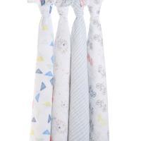 Aden + Anais 4-Pack of Leader Of The Pack Classic Swaddles One Size