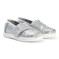 Toms Silver Glitter Alpargarta Espadrilles 28.5 (UK 10)