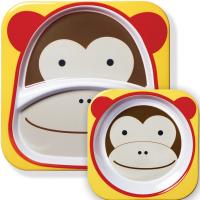 Skip Hop Zoo Plates Monkey One Size