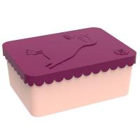 Blafre Puffin lunch box med 1 rom, plum red One Size