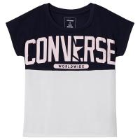 Converse White Logo T-Shirt Hvit Rosa 8-10 years