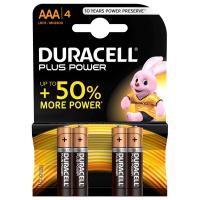 Duracell 4-Pack Plus Power AAA-batterier One Size
