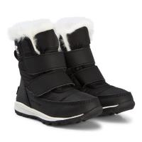 Sorel Whitney Kids Velcro Waterproof Snow Boots Svarte 31 (UK 12)