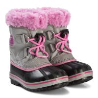 Sorel Yoot Pac Nylon Waterproof Snow Boots Sølv/Rosa 26 (UK 8)