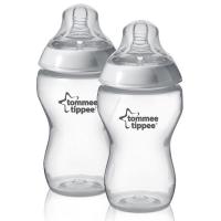 Tommee Tippee Tommee Tippee, Tåteflaske 340 ml, 2-pack, Transparent One Size