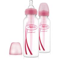 DrBrown Tåteflaske, Options, 250 ml, 2-pack, Rosa One Size