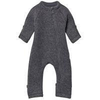 Mikk-Line Wool Suit Melange Grey 74 cm (6-9 mnd)